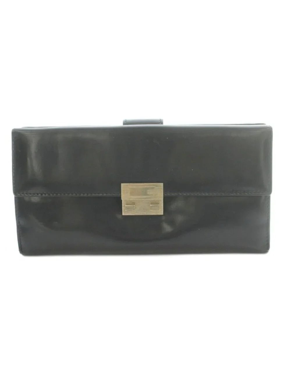 Gucci Wallet Bifold Coin Purse Leather Black